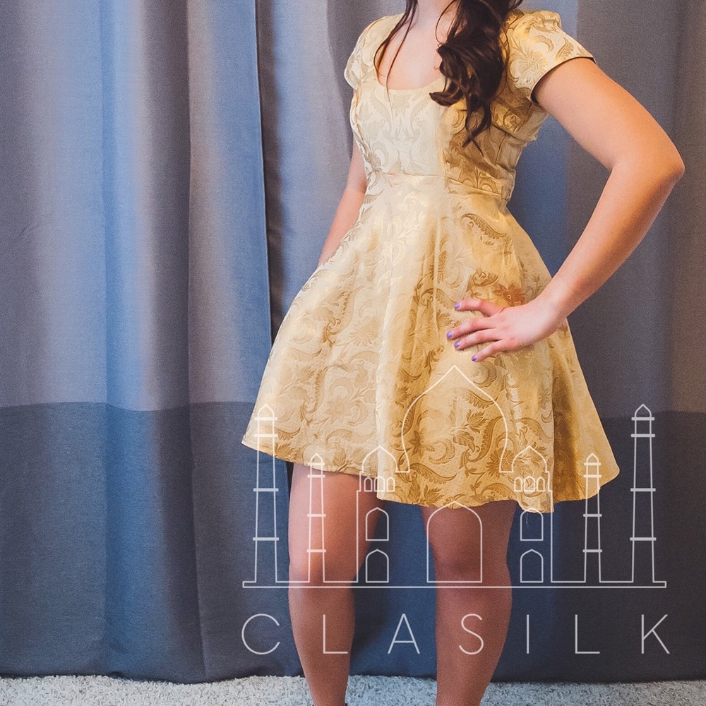 Hand Crafted Golden Dress